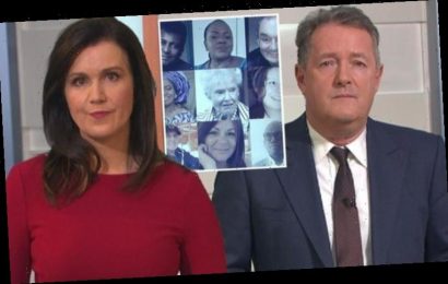 GMB viewers in tears as Piers and Susanna pay tribute to 100,000 who died of Covid