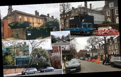 Star&apos;s fury as exclusive London street is turned into a building site
