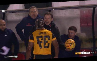 Watch as brave Chorley bench laugh in face of Wolves star Adama Traore in FA Cup fourth-round confrontation