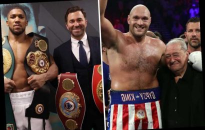Anthony Joshua vs Tyson Fury fight takes leap forward as Eddie Hearn sends £200m fight contract to Frank Warren and Arum
