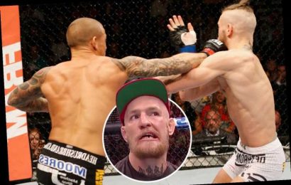 Conor McGregor suffered painful broken tooth after Dustin Poirier landed perfect punch in first UFC fight back in 2014