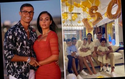Cristiano Ronaldo celebrates New Year with Georgina Rodriguez and children as family welcome 2021 with golden balloons