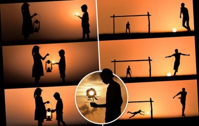 Incredible photographer uses setting sun to create stunning silhouette pictures
