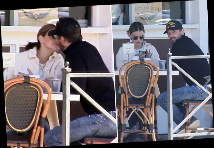 Lucy Hale photographed kissing Skeet Ulrich