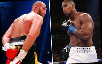 Tyson Fury boasts he can beat Anthony Joshua 'with one arm tied behind my back' despite 16-month ring rust