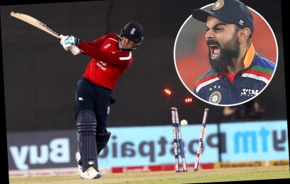 England lose T20 series in India as Malan and Buttler star before batting collapse chasing Kohli-inspired 225