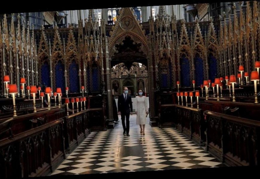 Prince William, Kate visit COVID-19 vaccination site at same spot where they wed