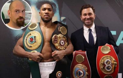Anthony Joshua 'doesn't give a s***' about Tyson Fury's deadlines and vows to 'kick his a***' whenever they fight