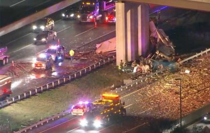 Tractor-trailer hauling watermelons crashes on NJ Turnpike, killing two