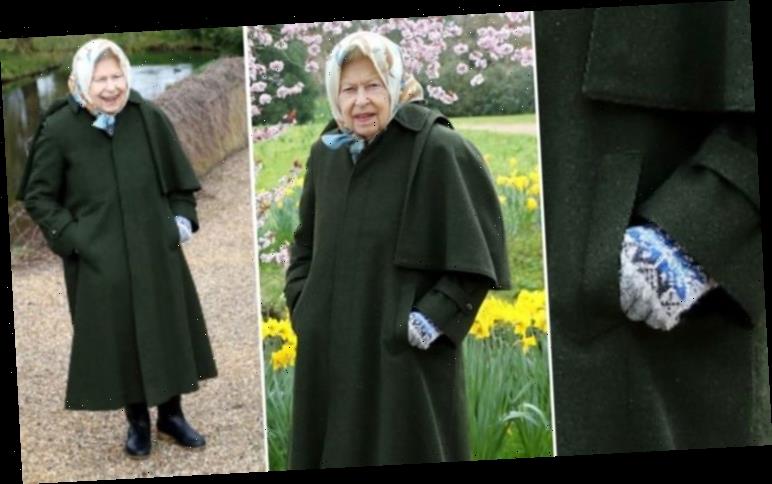 Queen wears ‘off duty’ outfit with ‘interesting’ choice of gloves for Easter portraits