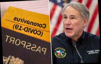 Texas bans vaccine passports as Governor Greg Abbott files executive order to ensure 'personal freedom' of residents