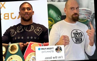 Tyson Fury uses Anthony Joshua's 'boss' taunt against him after topping latest Ring Magazine rankings
