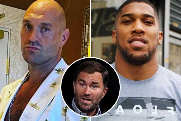 Anthony Joshua vs Tyson Fury fight is 'DONE' confirms Eddie Hearn with announcement coming 'very soon'