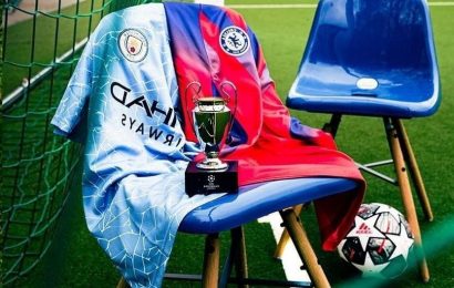 Champions League sponsor appears to leak Chelsea and Man City kits for final in ticket giveaway post