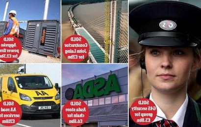 Fears for jobs and pensions after £52bn raid on UK firms