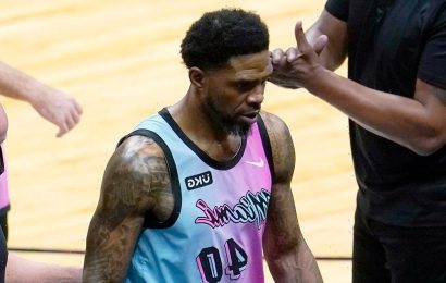 Heat's Udonis Haslem ejected from game nearly 3 minutes into his first appearance of season