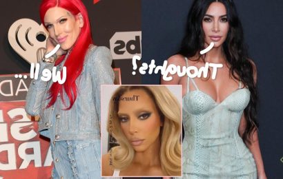 Jeffree Star Reacts After Fans Think Kim Kardashian’s Bleached Eyebrows Look Just Like His!