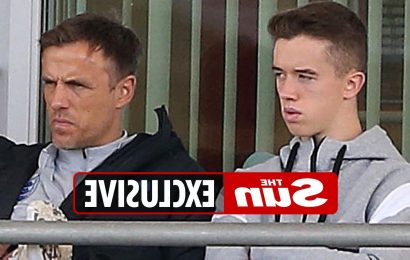 Phil Neville snaps up 18-year-old Man Utd academy star son Harvey at Inter Miami on permanent transfer but needs visa