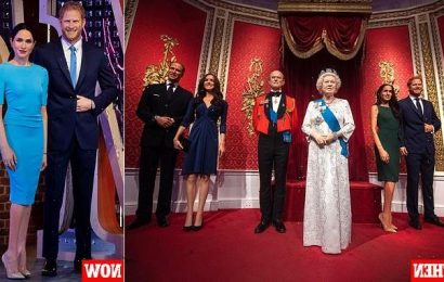Prince Harry and Meghan Markle&apos;s waxworks in Hollywood zone