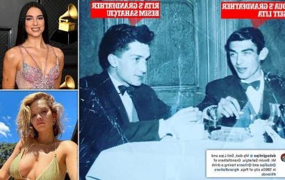 Rita Ora and Dua Lipa&apos;s grandfathers enjoy a drink in Kosovo