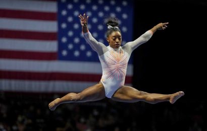 The GOAT is back. Simone Biles’ GOAT leotard, that is