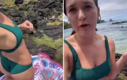 Woman fumes after ‘angry mum’ asks her to leave the beach because of her ‘inappropriate’ bikini – but was she right?