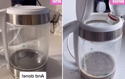 ‘Ashamed’ mum finally descales kettle covered in limescale & reveals easy hack using vinegar