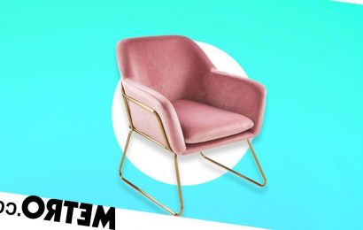 Aldi reinvents sell-out velvet arm chair with on-trend gold frame