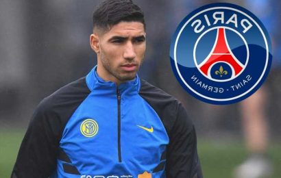 Chelsea set for Achraf Hakimi transfer snub with PSG launching £60m bid after 'agreeing terms' with Inter Milan star