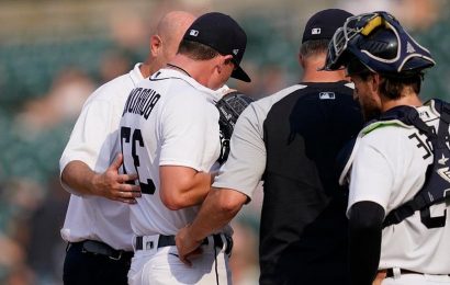 Detroit Tigers pitcher throws up all over mound, demoted to Triple-A after the game