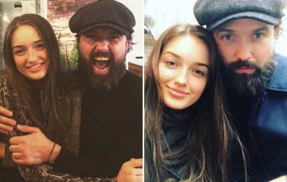 Ex Hollyoaks star Emmett Scanlan shares rare selfie with daughter Kayla, 19, as he wishes her good luck in exams