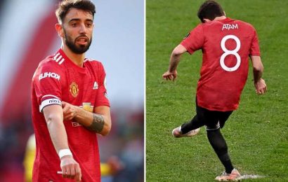 Man Utd ace Bruno Fernandes could be handed 'dream' No8 jersey in 2021-22 but only if Juan Mata quits in transfer window