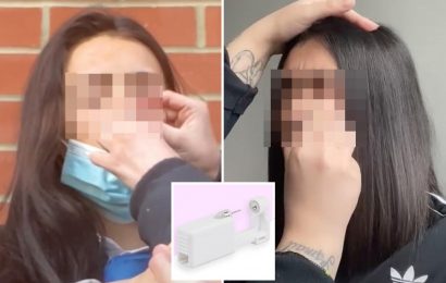 Schoolgirls as young as 14 risk sepsis and HIV after buying £1 ear piercing device online to copy TikTok trend