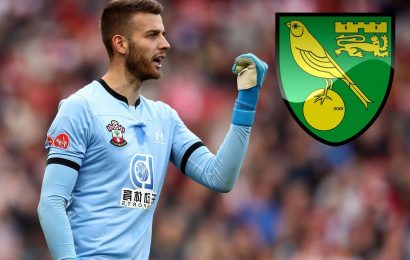 Southampton keeper Angus Gunn having Norwich medical today ahead of £5m transfer after slipping down pecking order