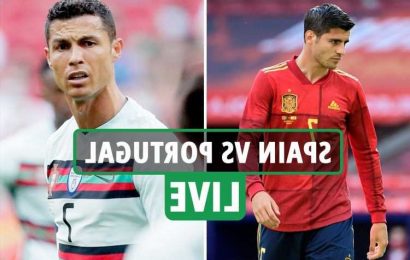 Spain vs Portugal LIVE SCORE: Cristiano Ronaldo and co remain level as Spaniards miss sitter in Euro 2020 warm-up