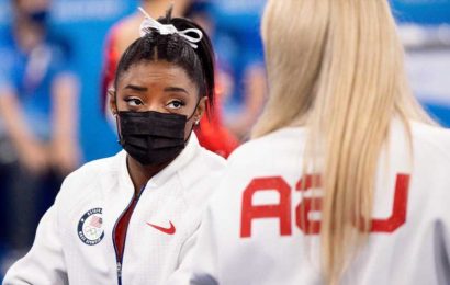 Before criticizing Simone Biles for her team gymnastics withdrawal, imagine walking a mile in her Air Jordans