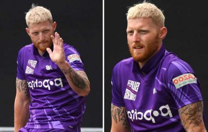 Ben Stokes does a ‘Phil Foden’ as England star shows off blond hairdo on Hundred debut for Northern Superchargers
