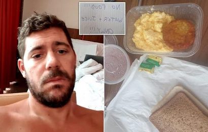 Briton is appalled by the &apos;disgusting&apos; food at his quarantine hotel
