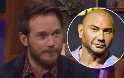 Chris Pratt Says He Challenged Dave Bautista to Wrestle Him While Blacked Out on Ambien