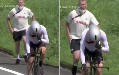 Germany cycling coach shouts 'get the camel drivers' as he urges rider to catch Algeria and Eritrea athletes