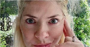 Holly Willoughby is a natural beauty as she goes make-up free and rocks a messy bun