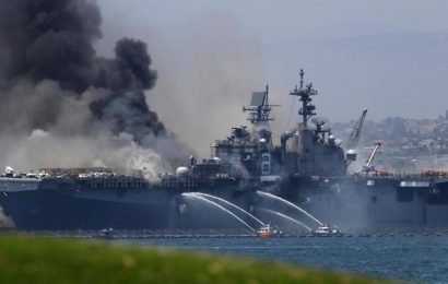 Navy charges sailor with setting fire that destroyed USS Bonhomme Richard
