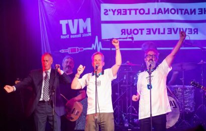 Sir Geoff Hurst dances with David Baddiel and Frank Skinner to belt out It's Coming Home as Euro 2020 excitement peaks