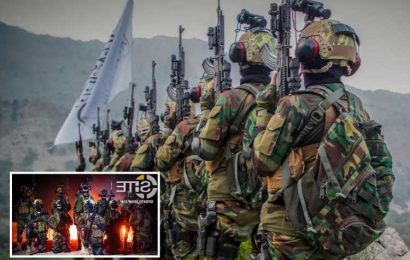 Taliban fighters pose in ‘stolen US military gear’ in chilling ISIS-style 'graduation' photo as fanatics terrorise Afghanistan