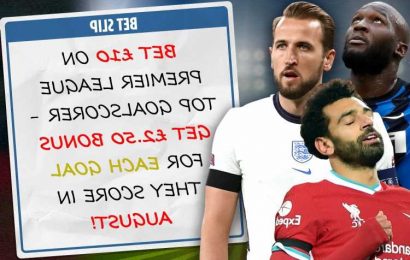 Bet £10 on Premier League top goalscorer, get £2.50 free bet for every goal they score in August