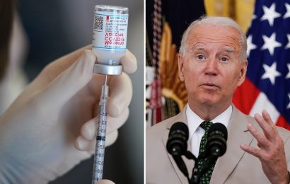 Biden blunder as he says '350million Americans are vaccinated' – when there aren't that many people in US