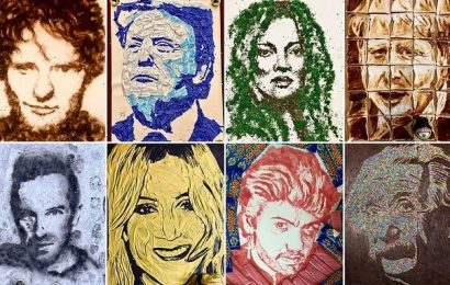 Can YOU spot celebrity portraits with a clever twist?