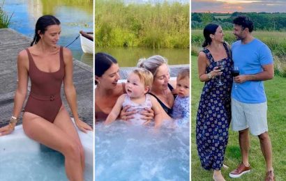 Inside Lucy Mecklenburgh's incredible staycation with Lydia Bright and their babies – with hot tub and cottage