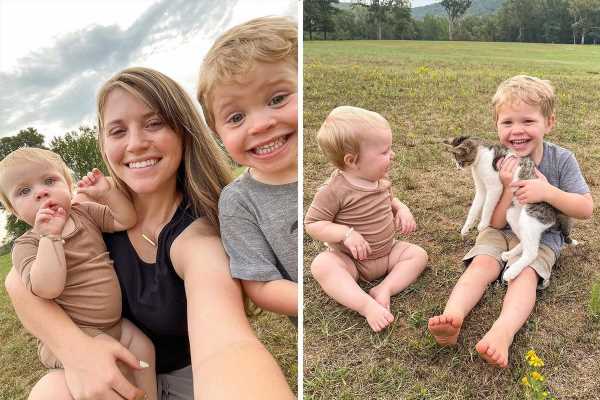 Joy-Anna Duggar reveals family's new kitten as she shares pics of pet with son Gideon, 3, and daughter Evelyn, 11 months Joy-Anna Duggar reveals family's new kitten as she shares pics of pet with son Gideon, 3, and daughter Evelyn, 11 months