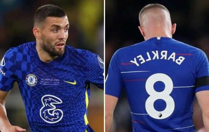 Mateo Kovacic takes Chelsea's iconic No8 off Ross Barkley with England midfielder not given number in hint he's off